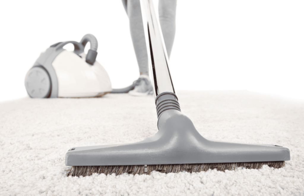 Vacuuming before Rug Deodorizer 